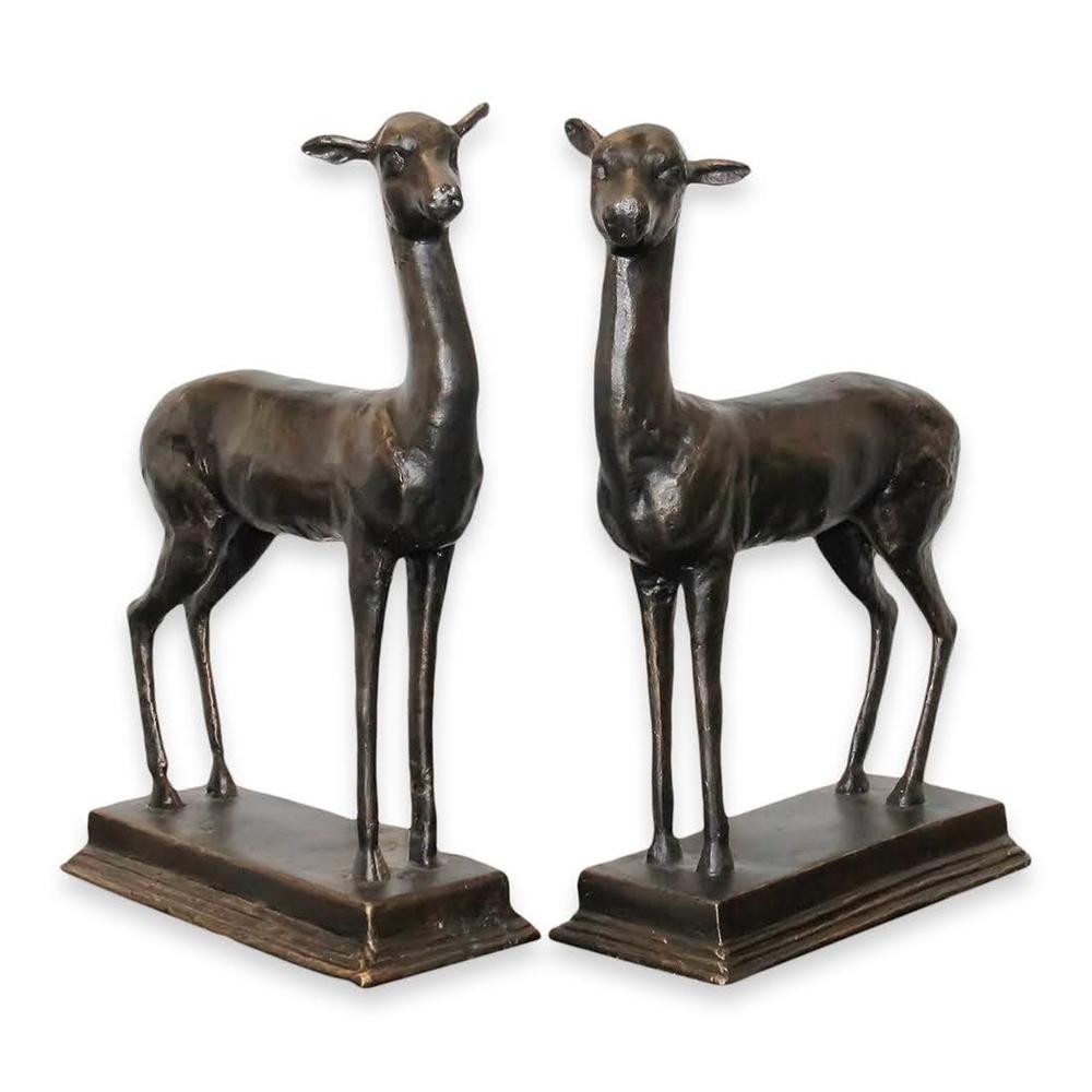 My Sister's Attic | Global Views Pair of Global Views Fawn Sculptures