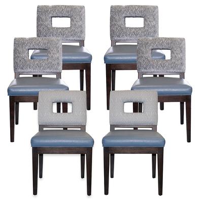 Hasbrook Set of 6 Blue Interiors Chairs