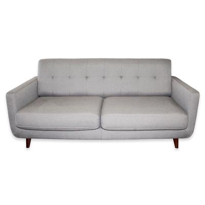  Living Spaces Grey Fabric Sofa 