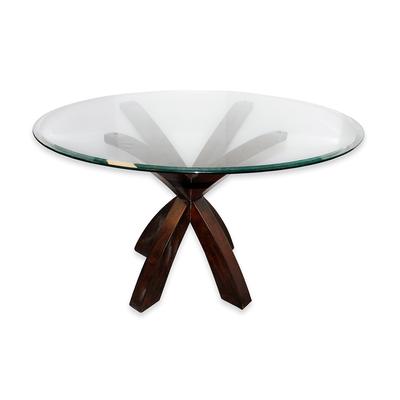 Round Glass Dining Table 